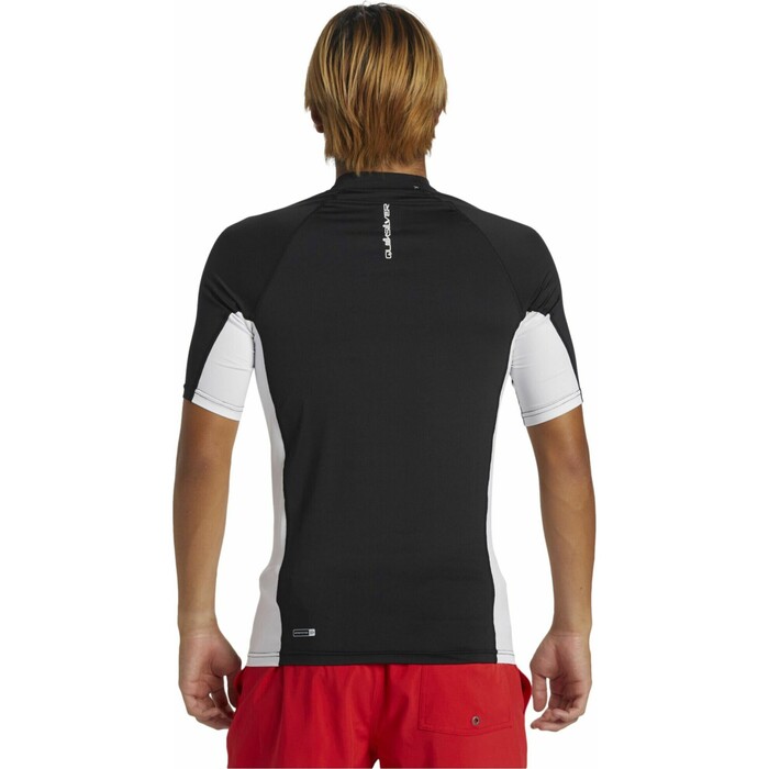 2024 Quiksilver Hombres Everyday Comp UV50 Chaleco De Lycra De Manga Corta AQYWR03141 - Black